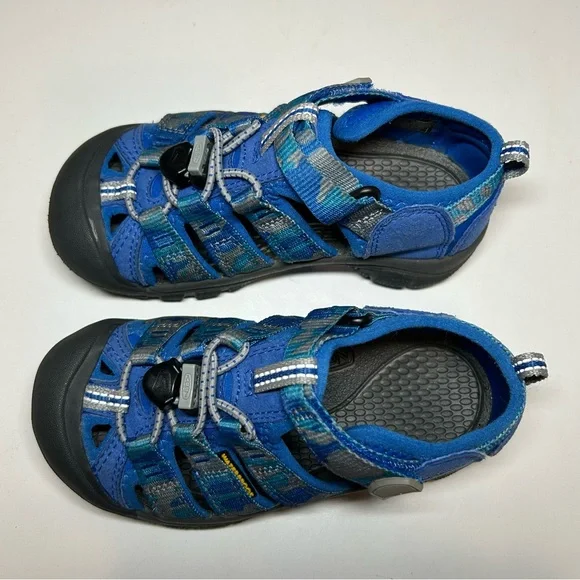 Keen Newport H2 Toddler Boy 12 Closed Toe Blue Gray Camo Black Waterproof - Picture 6 of 14